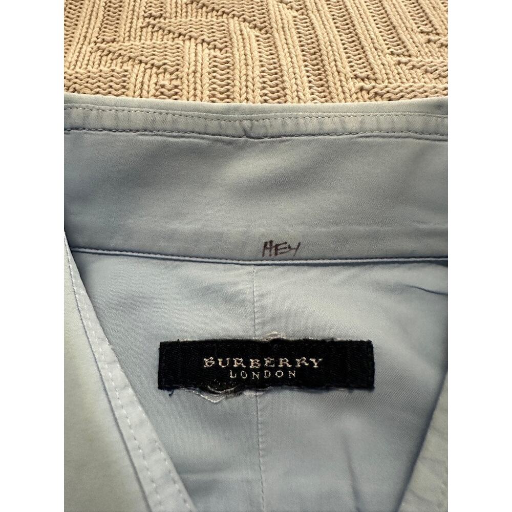 Burberry Blue Button Down Size L - image 4